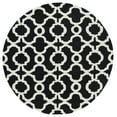 thumbnail image 1 of Kaleen Tara Round - Black 7'9" x 7'9" 100% Wool Rug, 1 of 3