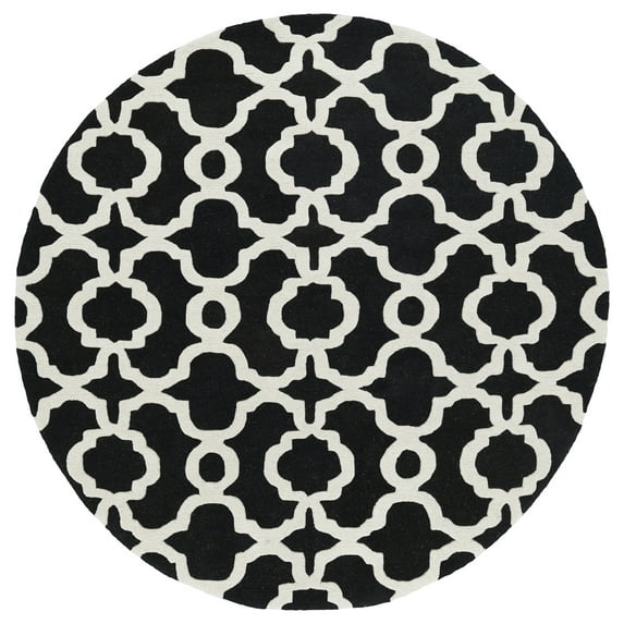 Kaleen Tara Round Geometric Tufted Area Rug, 4' x 4'