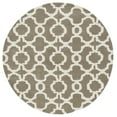 thumbnail image 1 of Kaleen Tara Round - Lt. Brown 7'9" x 7'9" 100% Wool Rug, 1 of 2