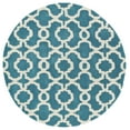 thumbnail image 1 of Kaleen Tara Round - Teal 9'9" x 9'9" 100% Wool Rug, 1 of 2