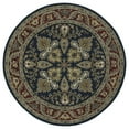 thumbnail image 1 of Kaleen Tara Rounds Collection - Navy 3'9" x 3'9" 100% Wool Rug, 1 of 2