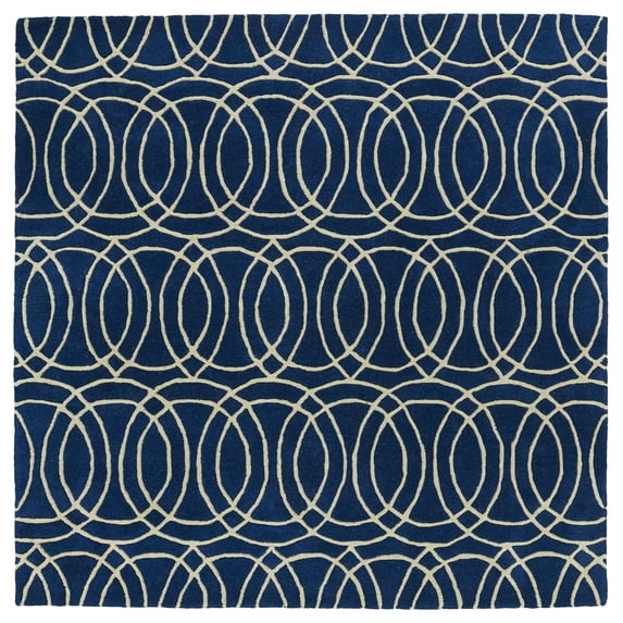 Kaleen Tara Square - Navy 11'9" x 11'9" 100% Wool Rug