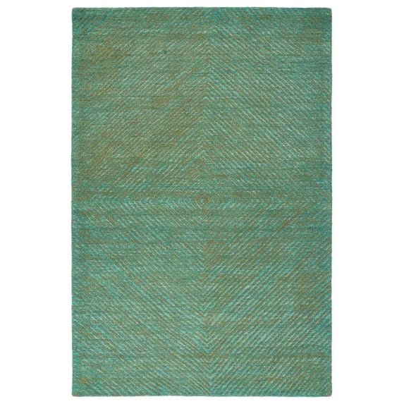 Kaleen Textura Rug In Turquoise - (3 Foot 6 Inch x 5 Foot 6 Inch)