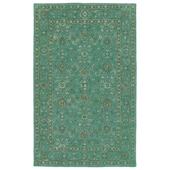Kaleen Weathered Hand-tufted Wtr05-78 Turquoise Area Rugs