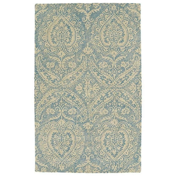 Kaleen Weathered Rug In Blue - (8 Foot x 10 Foot)