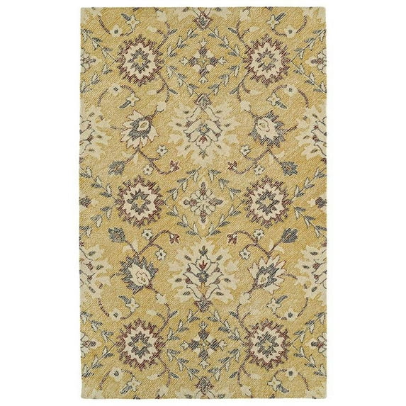 Kaleen Weathered Rug In Gold - (9 Foot x 12 Foot)