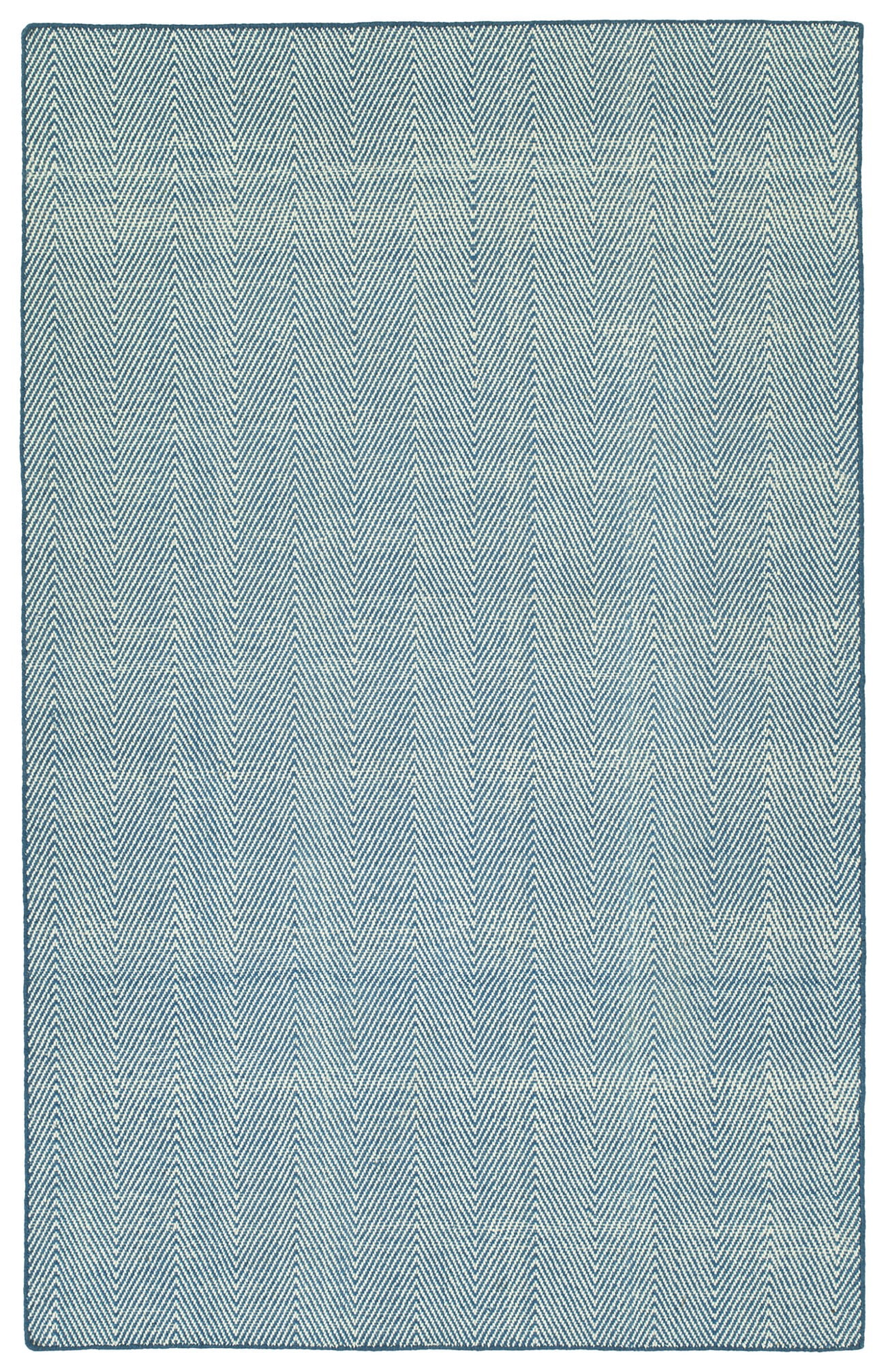 Ziggy Denim Blue 2' x 3' Handmade Chevron Outdoor Rug