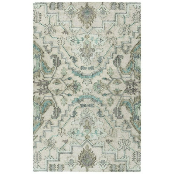Kaleen Zocalo Hand-tufted Zoc03-77 Silver Area Rugs