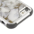 thumbnail image 1 of Kaleidio Case For Apple iPhone 8 / iPhone 7 [TUFF Krystal] Dual Layer Armor [Shockproof] Impact Hybrid Cover w/ Overbrawn Prying Tool [Gold White Marble], 1 of 6