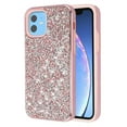 thumbnail image 1 of Kaleidio Case For Apple iPhone 11 (6.1") [Diamond Armor] 2-Piece Dual Layer [Shockproof] Crystal Hybrid Impact Cover w/ Overbrawn Prying Tool [Pink/Pink], 1 of 6