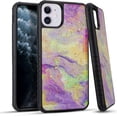 thumbnail image 1 of Kaleidio Case For Apple iPhone 11 (6.1") [Impact Fusion] Drop Protection [Shockproof] Hybrid Slim Protector Cover w/ Overbrawn Prying Tool [Rainbow Marble Design], 1 of 2