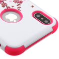 thumbnail image 1 of Kaleidio Case For Apple iPhone XS Max (6.5") [TUFF Hybrid] Impact Protection [Shockproof] 3-Piece Dual Layer Cover w/ Overbrawn Prying Tool [Pink Cherry Flowers], 1 of 6
