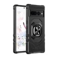 thumbnail image 1 of Kaleidio Case For Google Pixel 7 Pro (2022) [Robotic Hybrid] Rugged Shockproof [Ring Stand] Magnetic Armor Impact Cover [Black/Black], 1 of 2