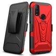 thumbnail image 1 of Kaleidio Case For Kyocera DuraSport 5G UW C6930 [Transform] Rugged Holster [Belt Clip][Shockproof] Armor Cover [Kickstand] [Red/Black], 1 of 1