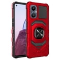 thumbnail image 1 of Kaleidio Case For OnePlus N20 5G [Robotic Hybrid] Rugged Shockproof [Ring Stand] Magnetic Armor Impact Cover [Red/Black], 1 of 3