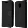 thumbnail image 1 of Kaleidio Case For Samsung Galaxy J3 Eclipse 2, J3 Orbit, J3 Aura, Sol 3, J3 Prime 2 [Flip Jacket] Hybrid Wallet [Card Slot] Cover & Kickstand Feature w/ Prying Tool [Black/Black], 1 of 4