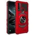 thumbnail image 1 of Kaleidio Case For TCL30 XE 5G [Robotic Hybrid] Rugged Shockproof [Ring Stand] Magnetic Armor Impact Cover [Red/Black], 1 of 3