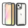 thumbnail image 1 of Kaleidio Case For iPhone 13 (6.1") [Fusion-X] Hybrid TPU Bumper [Shockproof] Transparent Skin Cover [Clear/Black], 1 of 6