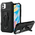 thumbnail image 1 of Kaleidio Case For iPhone 13 (6.1") [Travel Armor] Rugged Shockproof [Kickstand Clip] Magnetic Impact Cover [Black/Black], 1 of 2