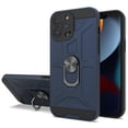 thumbnail image 1 of Kaleidio Case For iPhone 13 Pro Max (6.7") [Bumper Shield] Slim Shockproof Armor [Ring Stand] Protective 2-Piece Cover [Blue/Black], 1 of 2