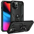 thumbnail image 1 of Kaleidio Case For iPhone 13 Pro Max (6.7") [Hybrid Protector] Rubberized Shockproof [Ring Stand] 2-Piece Armor Cover [Black/Black], 1 of 7