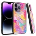 thumbnail image 1 of Kaleidio Case For iPhone 14 Pro Max (6.7") [Impact Fusion] Drop Protection [Shockproof] Hybrid Slim Protector Cover [Rainbow Marble Design], 1 of 2