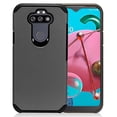 thumbnail image 1 of Kaleidio Case for LG Aristo 5, Aristo 5+ Plus, K31, Fortune 3, Phoenix 5, Risio 4, K8X, Tribute Monarch [Astro Armor] Slim Rugged [Shock Absorption] [Dual Layer] Hybrid Cover [Grey/Black], 1 of 2