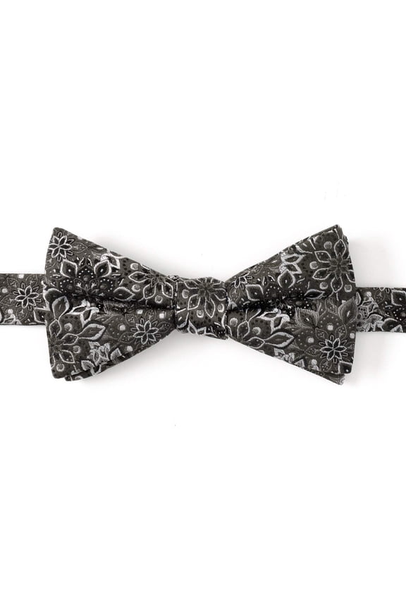 Kaleido Floral Charcoal Men's Bow Tie