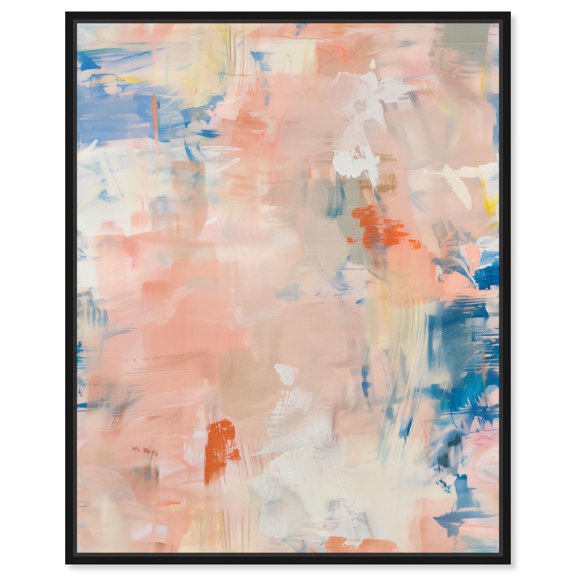 Kaleido Vortex II Canvas Colorful Abstract by Art Remedy, Black Frame, 30 x 36