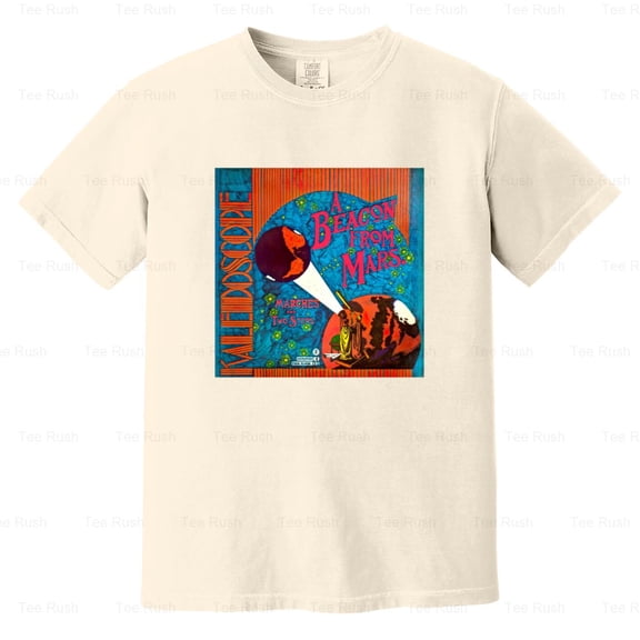 Kaleidoscope A Beacon From Mars Psychedelic Rock Band Music, Comfort Color T-Shirt Unisex, up to 4XL