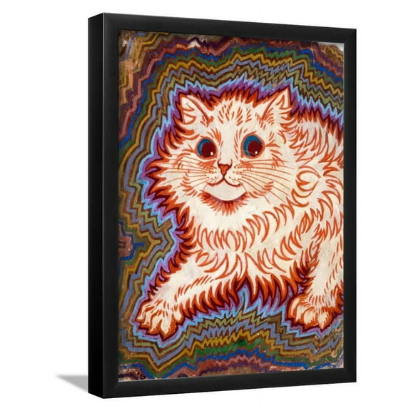 Kaleidoscope Cats III, Animals Framed Art Print Wall Art by Louis Wain Sold by Art.Com