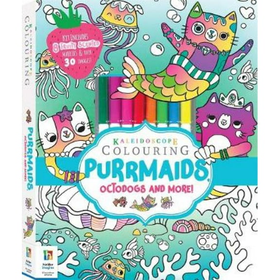Kaleidoscope Colouring Purrmaids Octodogs and More Hinkler Pty Ltd (Mixed Media Product)