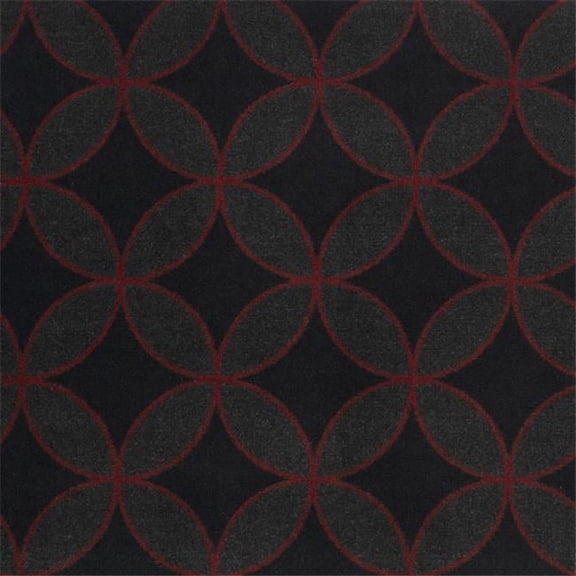 Kaleidoscope Eclipse Rectangle Whimsical Area Rugs 04 Red - 7 ft. 8 in. x 10 ft. 9 in.