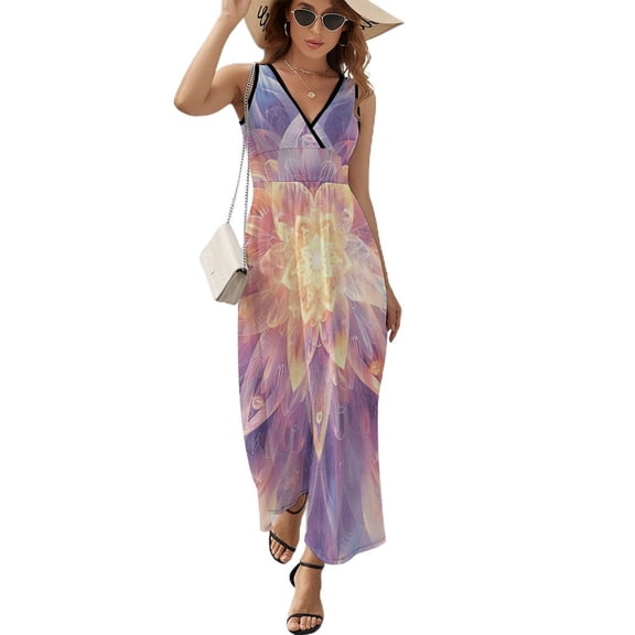Kaleidoscope Mandala Colorful Floral Boho Pattern Design Sleeveless Dress Summer Clothes for Women Women's Clothing 2025