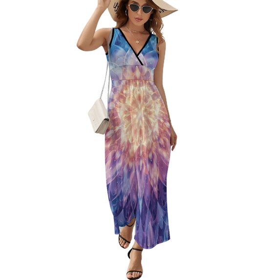 Kaleidoscope Mandala Colorful Floral Boho Pattern Design Sleeveless Dress Summer Clothes for Women Women's Clothing 2025