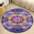 thumbnail image 1 of Kaleidoscope Mandala Colorful Floral Boho Round Rugs -Washable Non-Slip Small Round Area Rug Throw Soft Circle Rugs for Bedroom, Modern Print Indoor Carpet for Entryway Sofa Living Room, 1 of 6