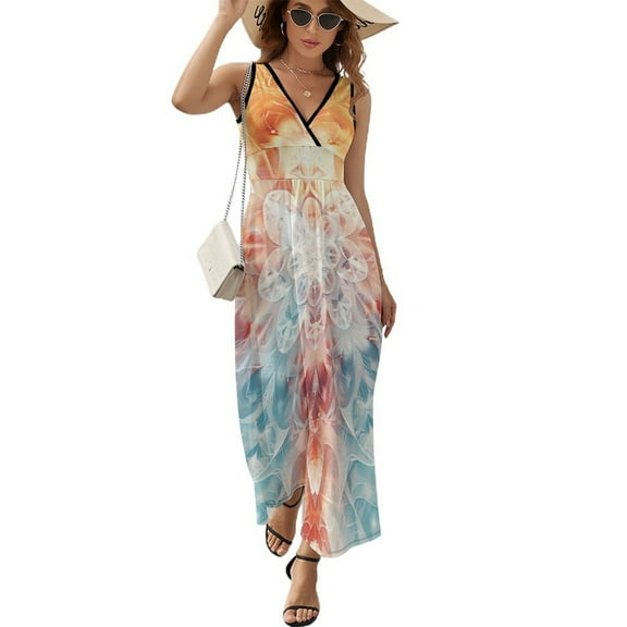 Kaleidoscope Mandala Colorful Floral Boho Sleeveless Dress Female Clothing Dress Women Summer 2025 Dress