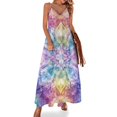 thumbnail image 1 of Kaleidoscope Mandala Colorful Floral Boho Sleeveless Dress Women's Luxury Party Dress Birthday Dresses for Women, 1 of 7