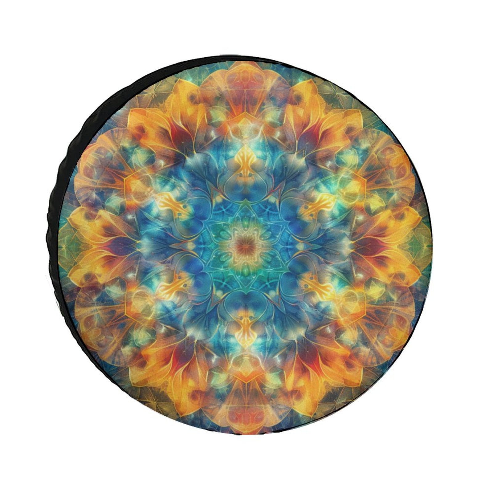Kaleidoscope Mandala Colorful Floral Boho Spare Tire Cover Tire Covers ...
