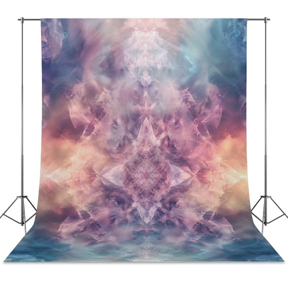 Kaleidoscope Mandala Colorful Floral Boho Spring Backdrop Backdrops for Photography Photo Background Nature Scenery Banner