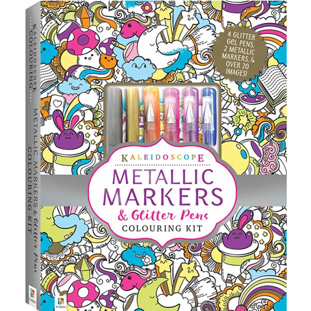 Kaleidoscope Metallic Marker and Glitter Pen Colour Kit