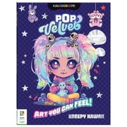 Kaleidoscope Pop Velvet - Kreepy Kawaii - Creative Coloring, 32 Pages of Creepy-Cute Velvet Textured Designs, Perforated Sheets, Kids-Teens-Adults