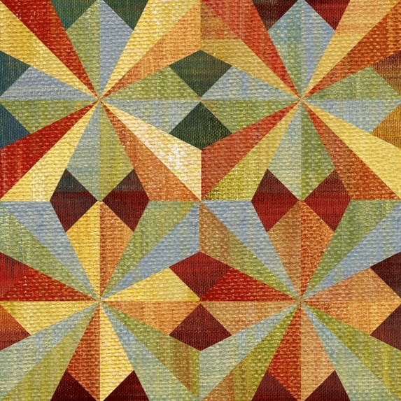 Kaleidoscope Quilt I Poster Print by Katrina Craven