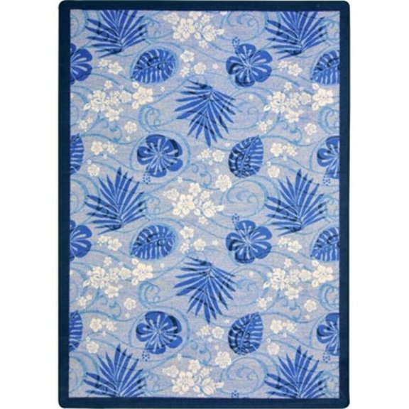 Kaleidoscope Trade Winds Rectangle Whimsical Area Rugs 01 Indigo - 3 ft. 10 in. x 5 ft. 4 in.