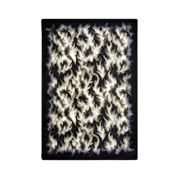 Inferno 10'9" x 13'2" Area Rug In Color Charcoal