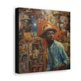 thumbnail image 1 of "Kaleidoscope of Identity: The Man with Many Faces" - Canvas Gallery Wrap, 1 of 2