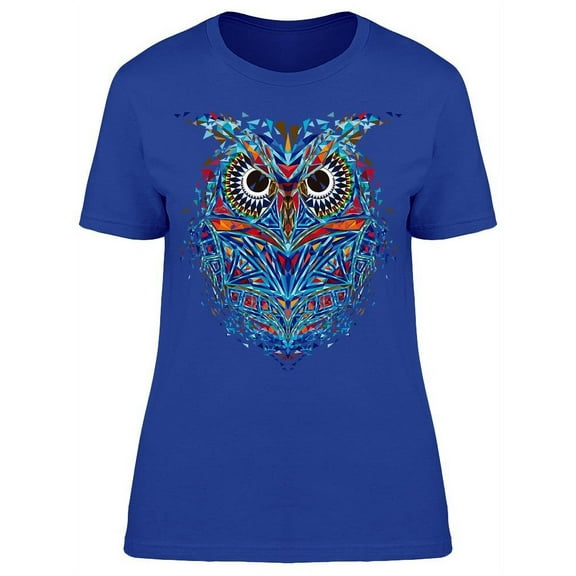 Kaleidoscopic Owl T-Shirt Women -Image by Shutterstock, Female 3X-Large