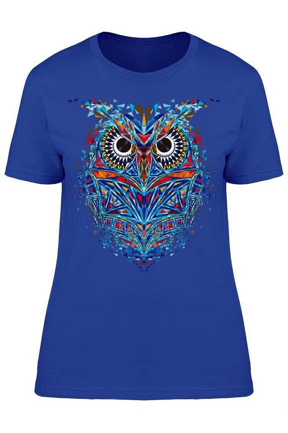 Kaleidoscopic Owl T-Shirt Women -Image by Shutterstock, Female 3X-Large