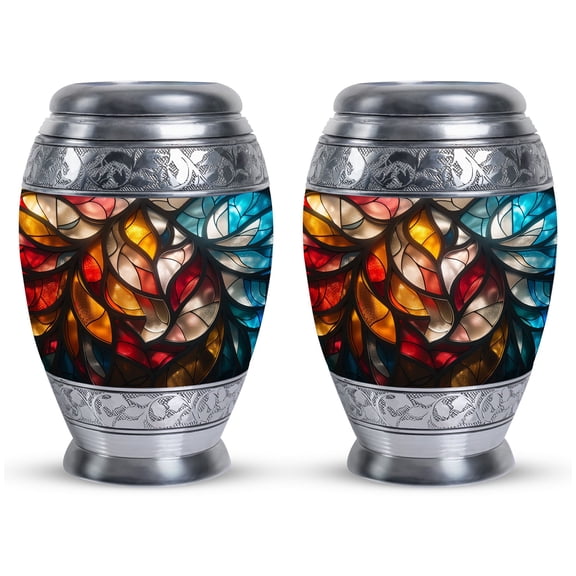 Kaleidoscopic Rhapsody Keepsake Urn For Male & Female - Memorial Urn Small - Unique Keepsake Urn For Adult Female Ashes - Decorative Small Urn 3 Inch, 1 Pc