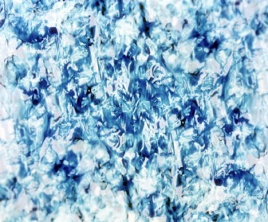 Kaleidoscopic pattern in green blue and white Canvas Art - Panoramic Images (24 x 20)